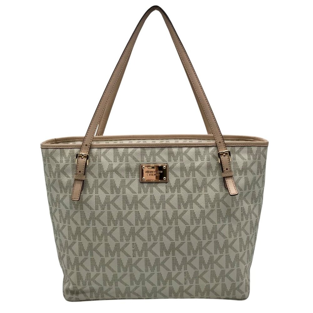 Michael Kors Vanilla Monogram Diaper Tote Bag